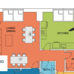 2D Color Floor Plans