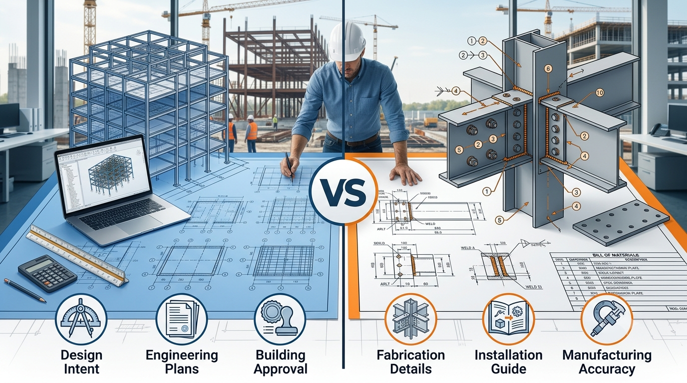 Structural Drawings vs Shop Drawings